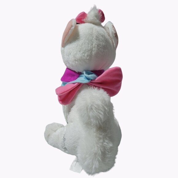 Disney Aristocats Marie 13 inch Plush Kitty Cat Pink Bow Bib Stuffed Animal Toy - Picture 3 of 9